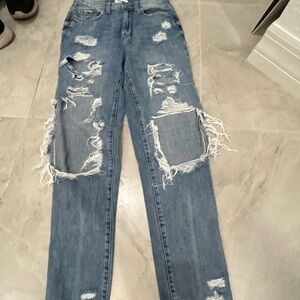 Pistola Ripped Blue Jeans